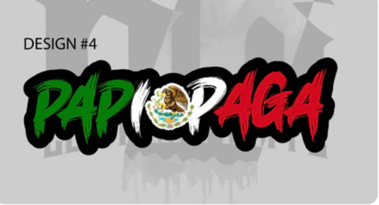 Papi Paga Mexican Decal 8X2